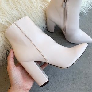 White/bone bootie